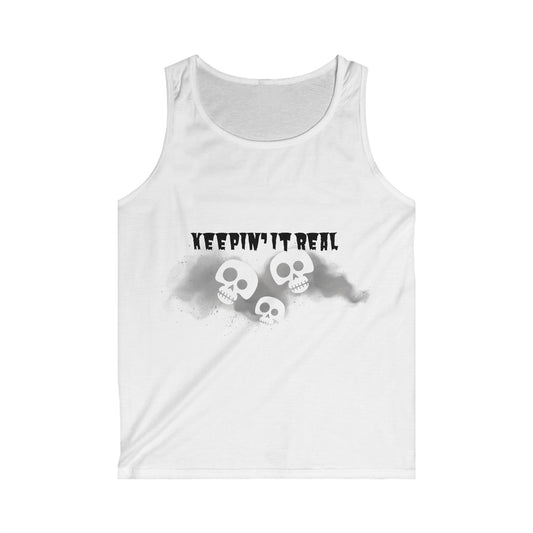 Mens Tank - Halloween Slogan Tank - Keepin' it Real - Halloween Collective - His Collective