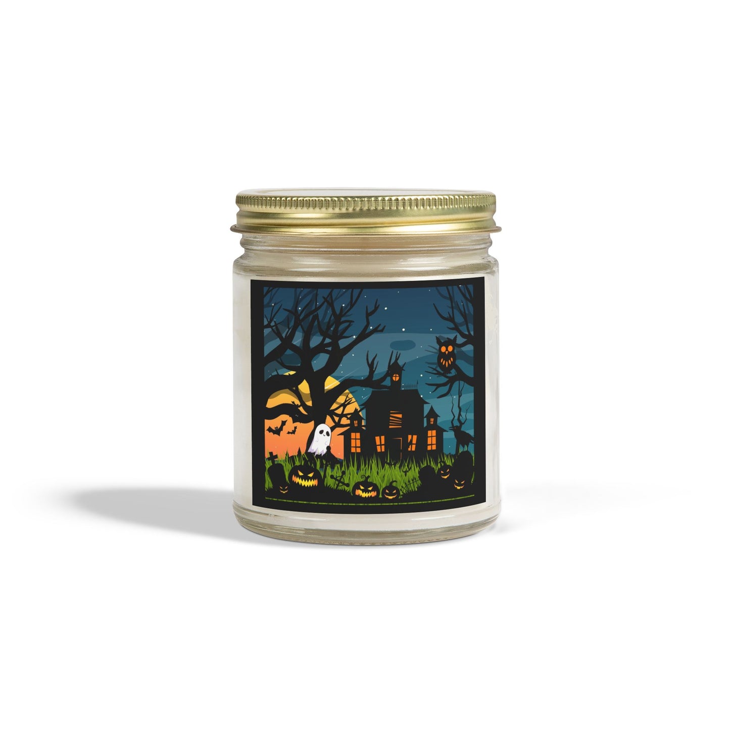 Scented Halloween Candle - Coconut Apricot Wax - Halloween Collective