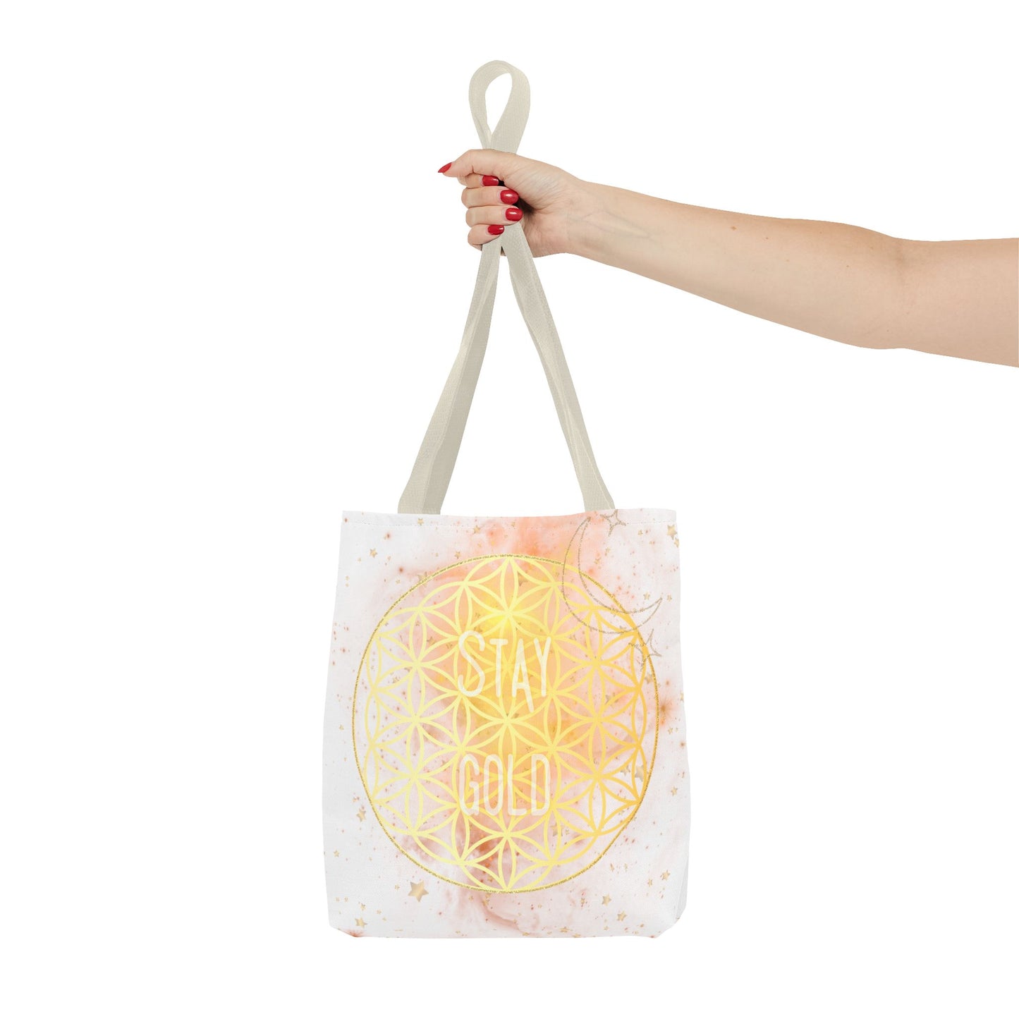 Stay Gold - Flower of Life Tote Bag