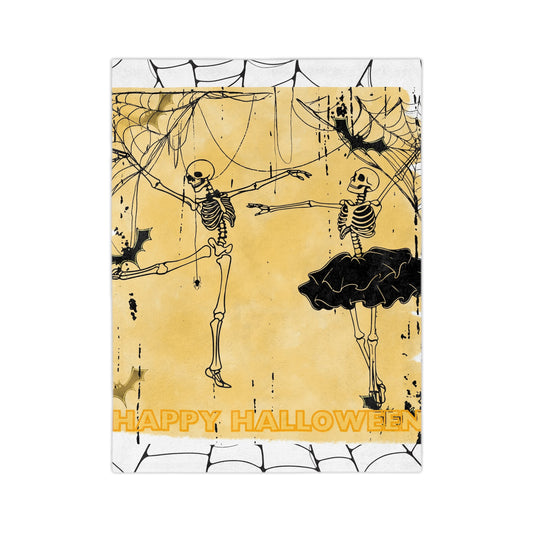 Halloween Velveteen Blanket - Halloween Blanket - Happy Halloween - Halloween Collective