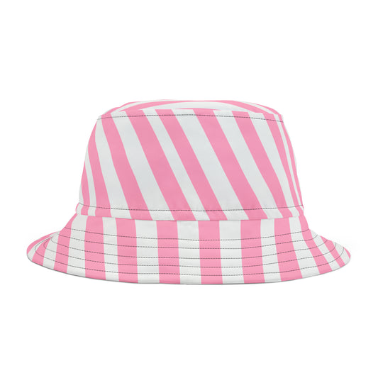 Pink Stripes Bucket Hat