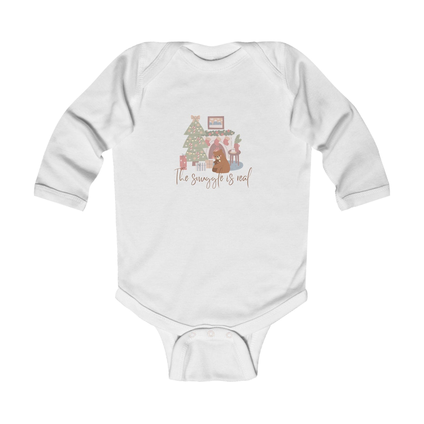 Winter Infant Bodysuit - Long Sleeve Bodysuit - The Snuggle Is Real - Kid Collective