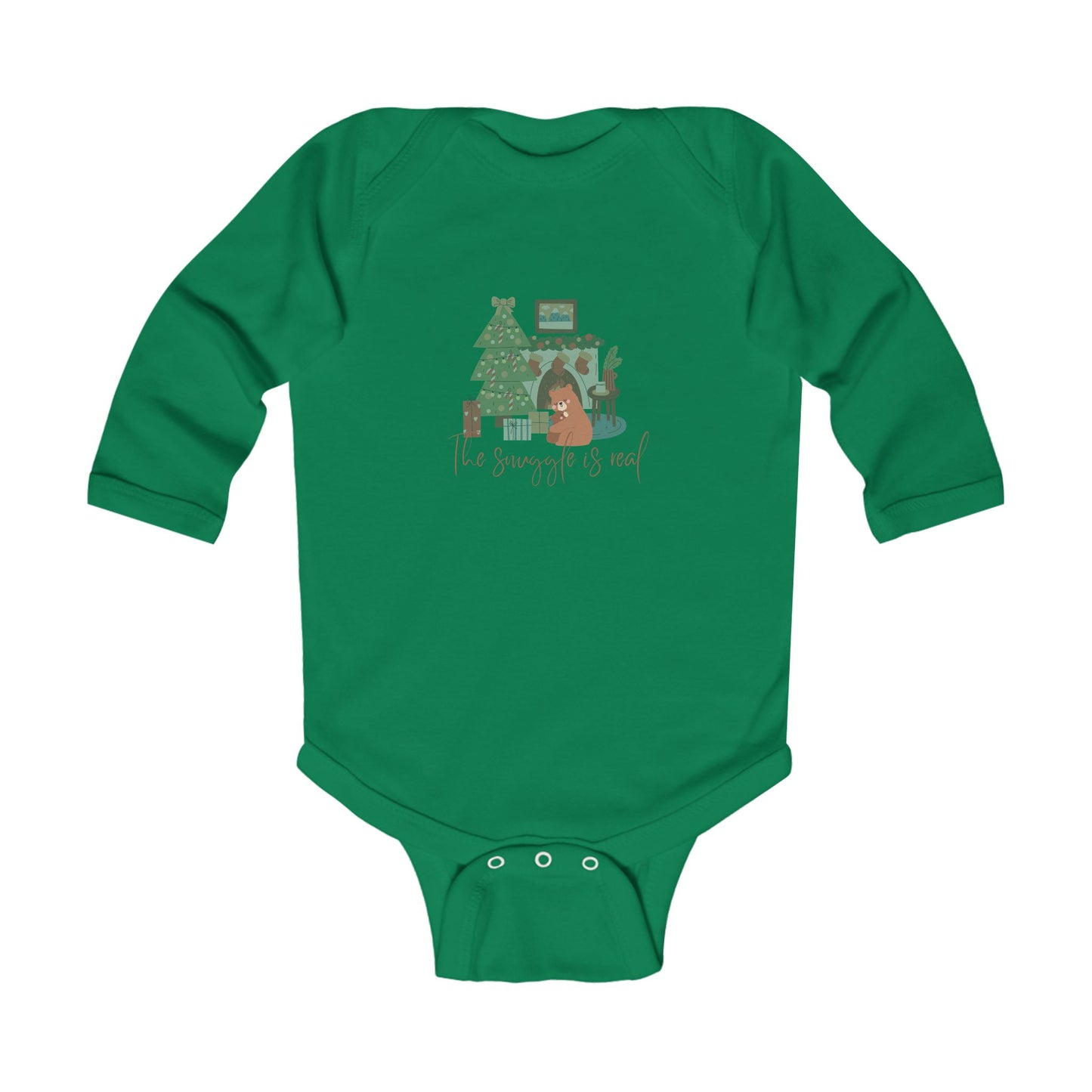 Winter Infant Bodysuit - Long Sleeve Bodysuit - The Snuggle Is Real - Kid Collective