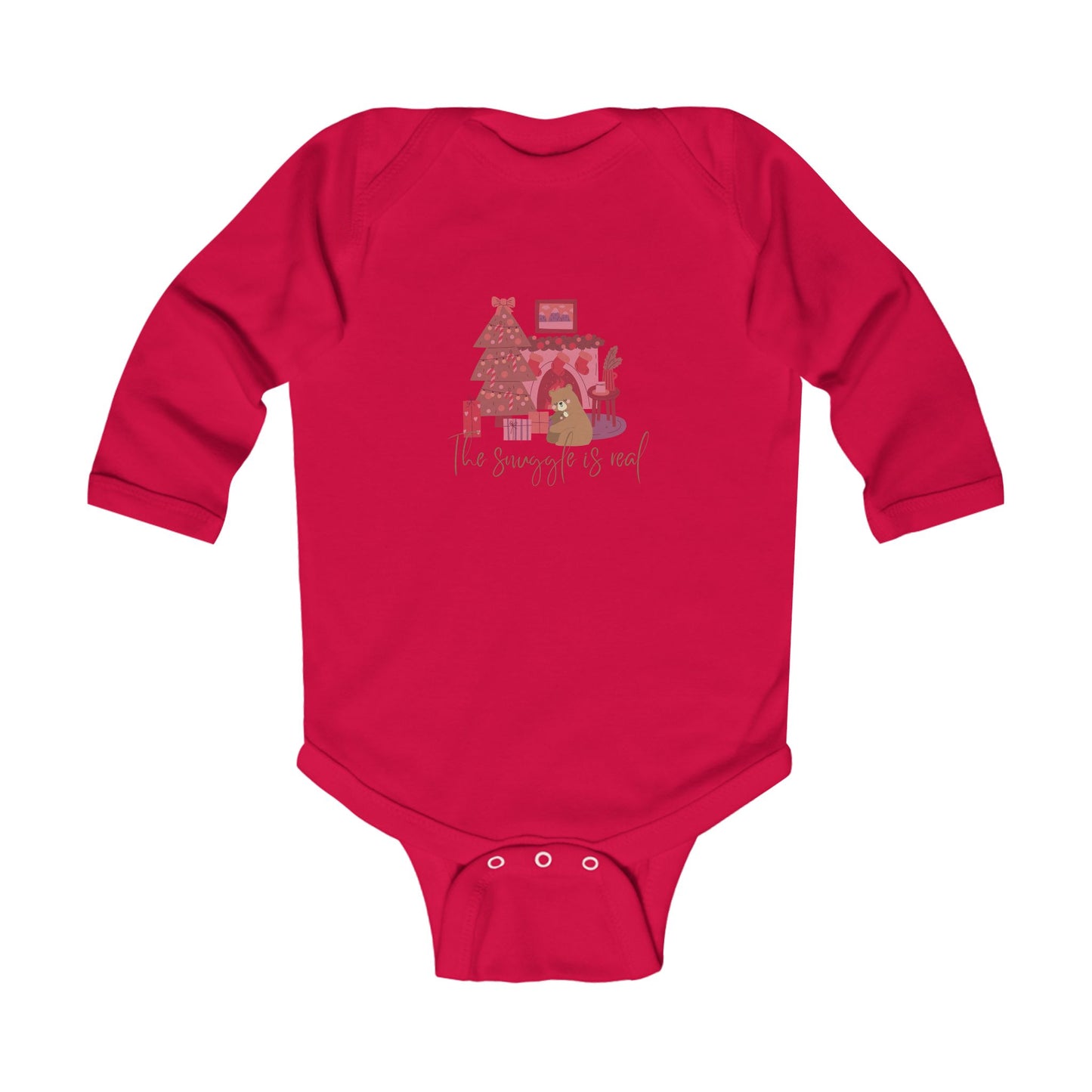 Winter Infant Bodysuit - Long Sleeve Bodysuit - The Snuggle Is Real - Kid Collective