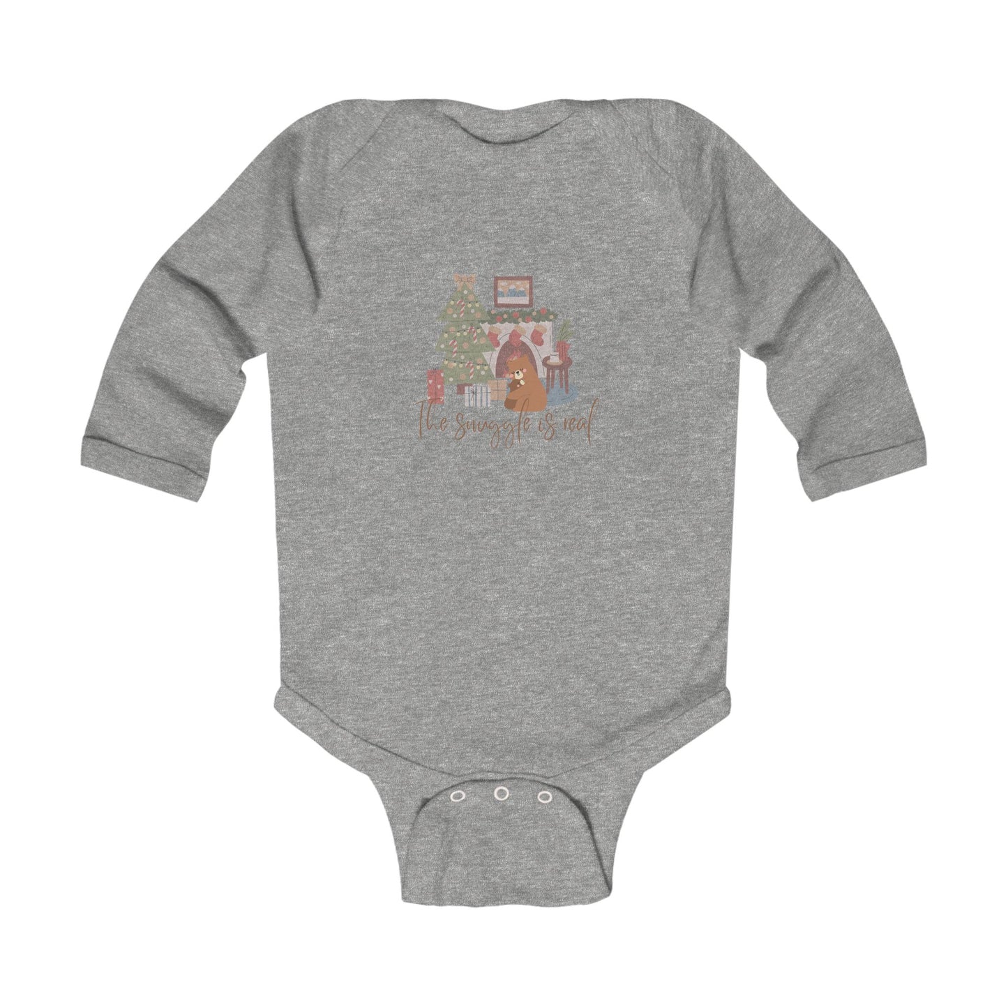 Winter Infant Bodysuit - Long Sleeve Bodysuit - The Snuggle Is Real - Kid Collective