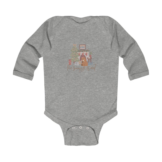 Winter Infant Bodysuit - Long Sleeve Bodysuit - The Snuggle Is Real - Kid Collective