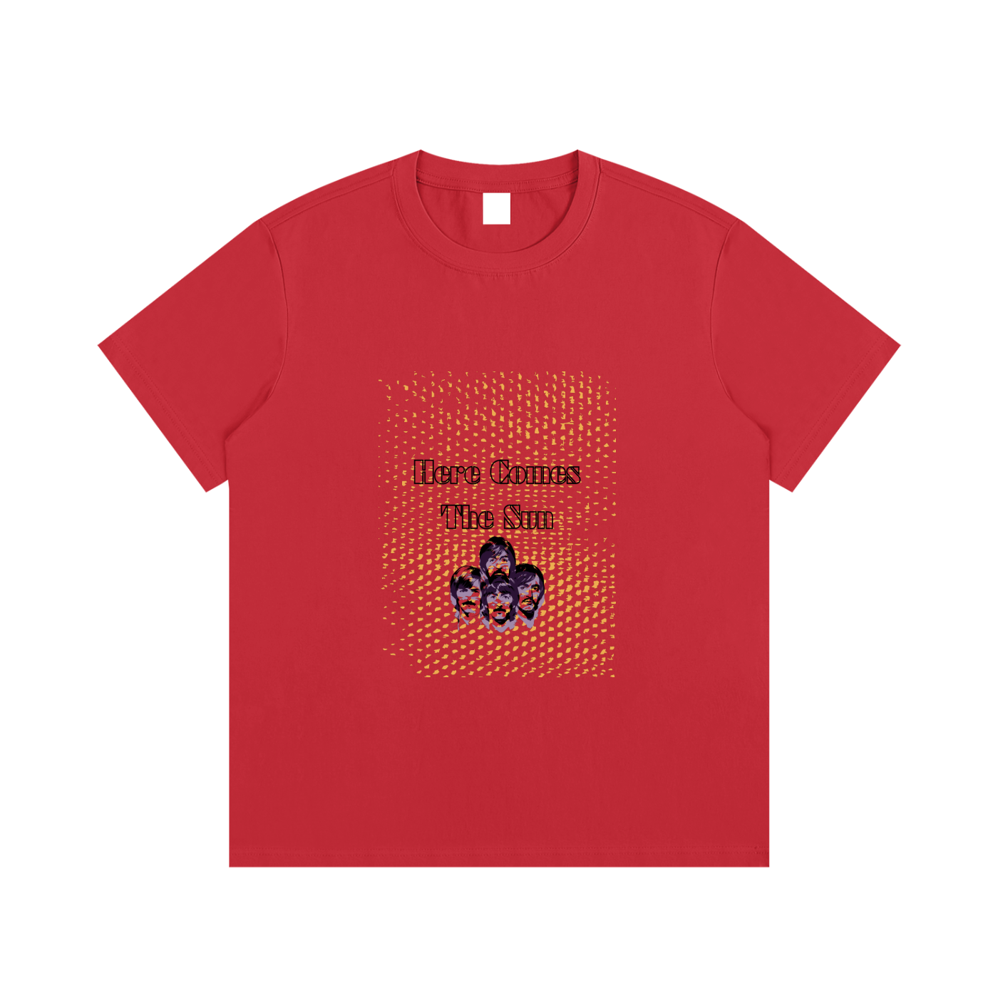 Graphic T-Shirt,Daily Casual,Cotton T-Shirt,Moderate Thickness,The Beatles,Unisex,Comfortable Fit,Basics,One Color,Pure Cotton