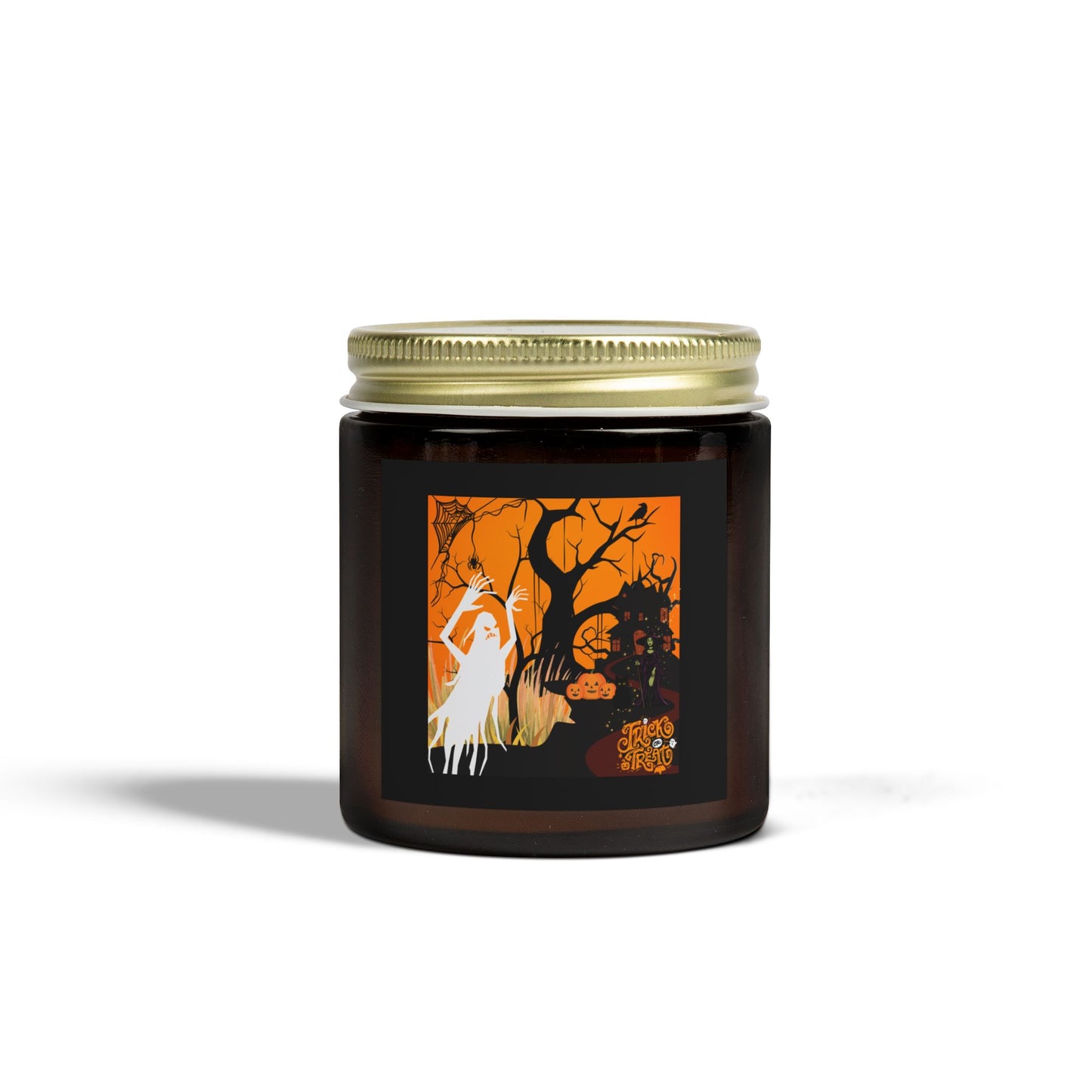 Scented Halloween Candle - Coconut Apricot Wax - Halloween Collective