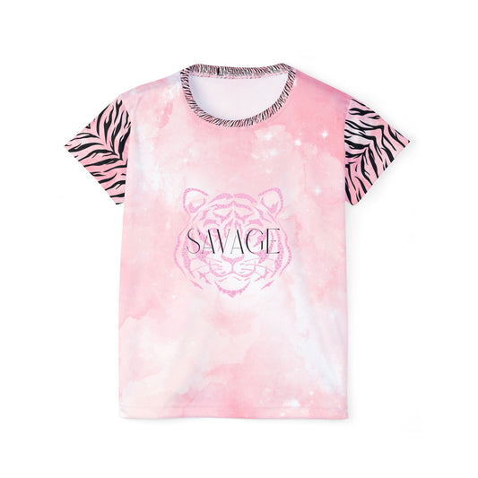 Savage Pink Tiger Women's Sports Jersey – Stylish Athletic Tee for Active Lifestyles