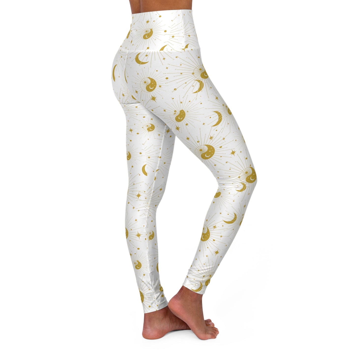 Ying Yang Stars Moon & Sun Yoga Leggings - Kinetic Collective