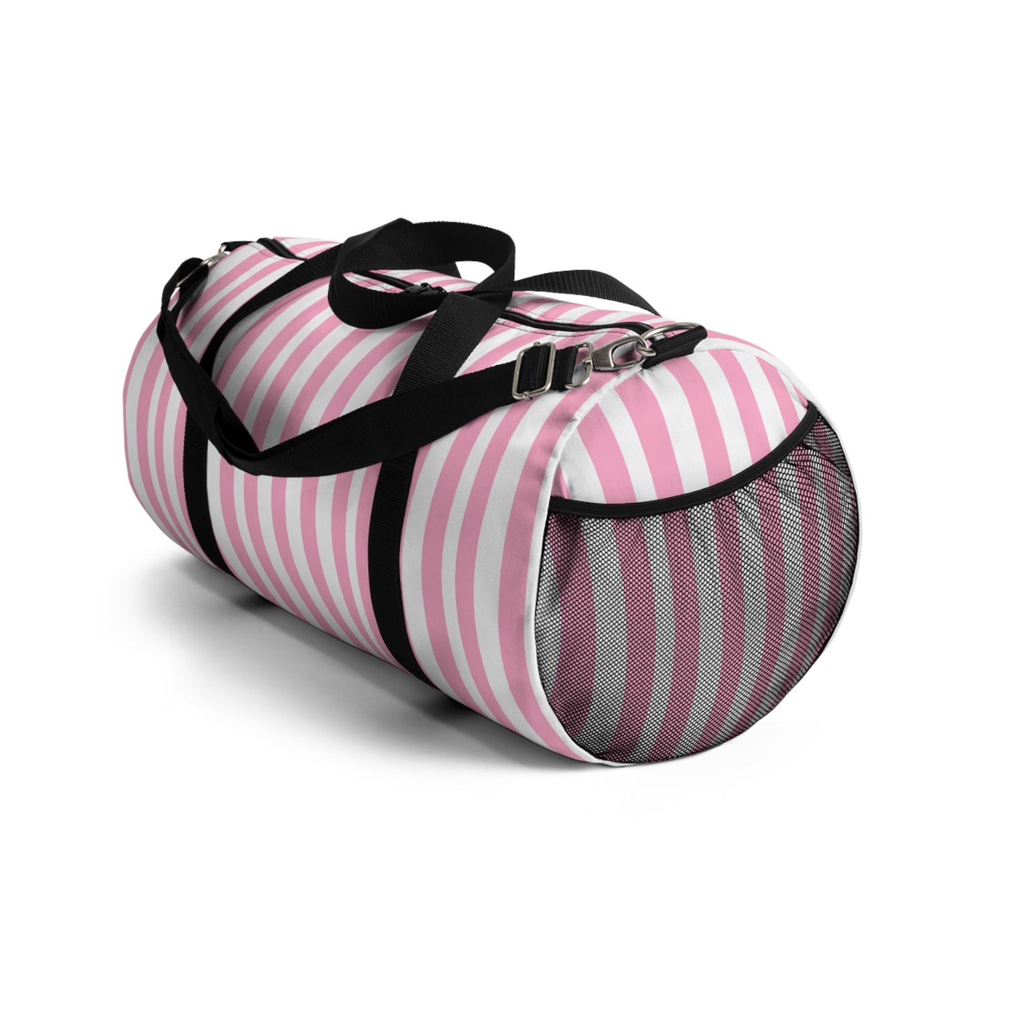 Pink Stripes Duffel Bag