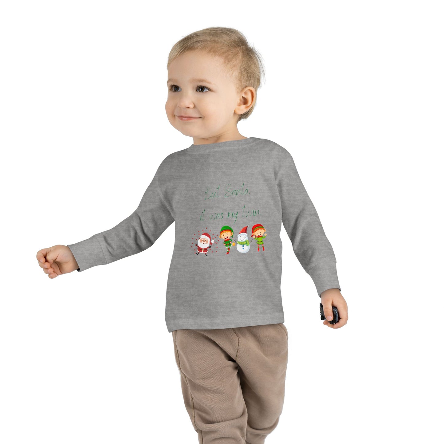 Toddler Long Sleeve Christmas Tee - But Santa It Was My Twin - Kid Collective - Holiday Collective - Christmas Collective