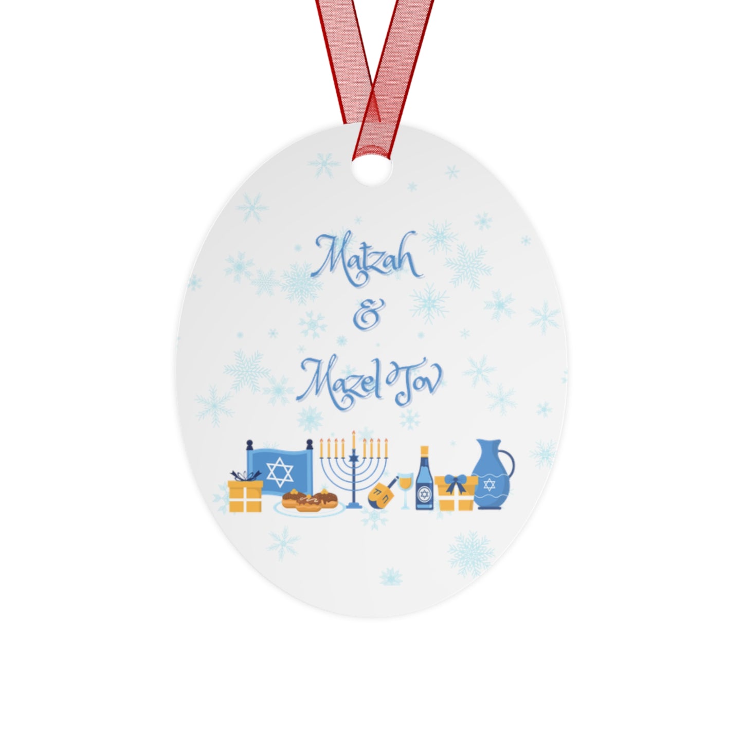 Copy of Naughty & Nice - Naughty Or Nice - Christmas Ornaments - Double Sided - Metal Ornaments