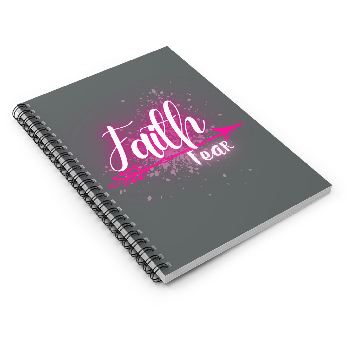 Faith Over Fear - Spiral Notebook - Girls Notebook - Pink Notebook