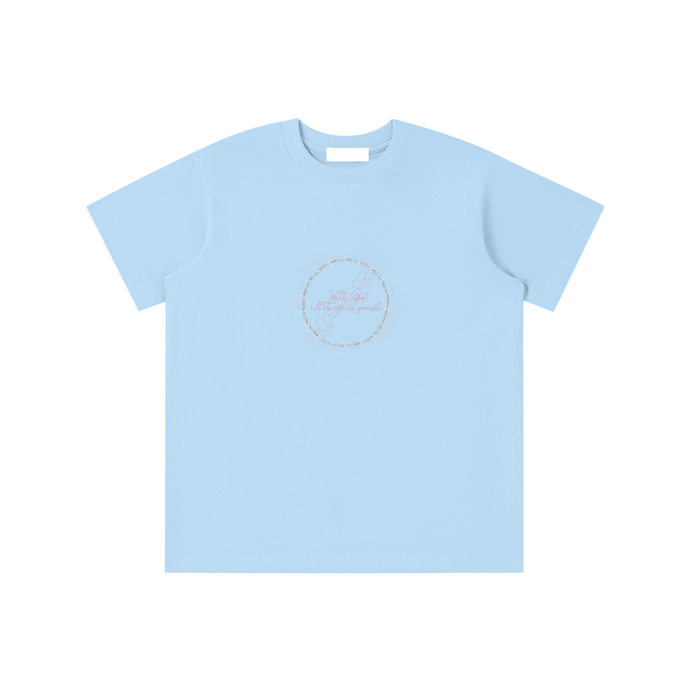 Faith Based Apparel,Girls T-Shirt,Daily Casual,Bible Verse,Moderate Thickness,Pure Cotton,Basics,Essentials T-Shirts,Motivational T-Shirt,Loose Fit
