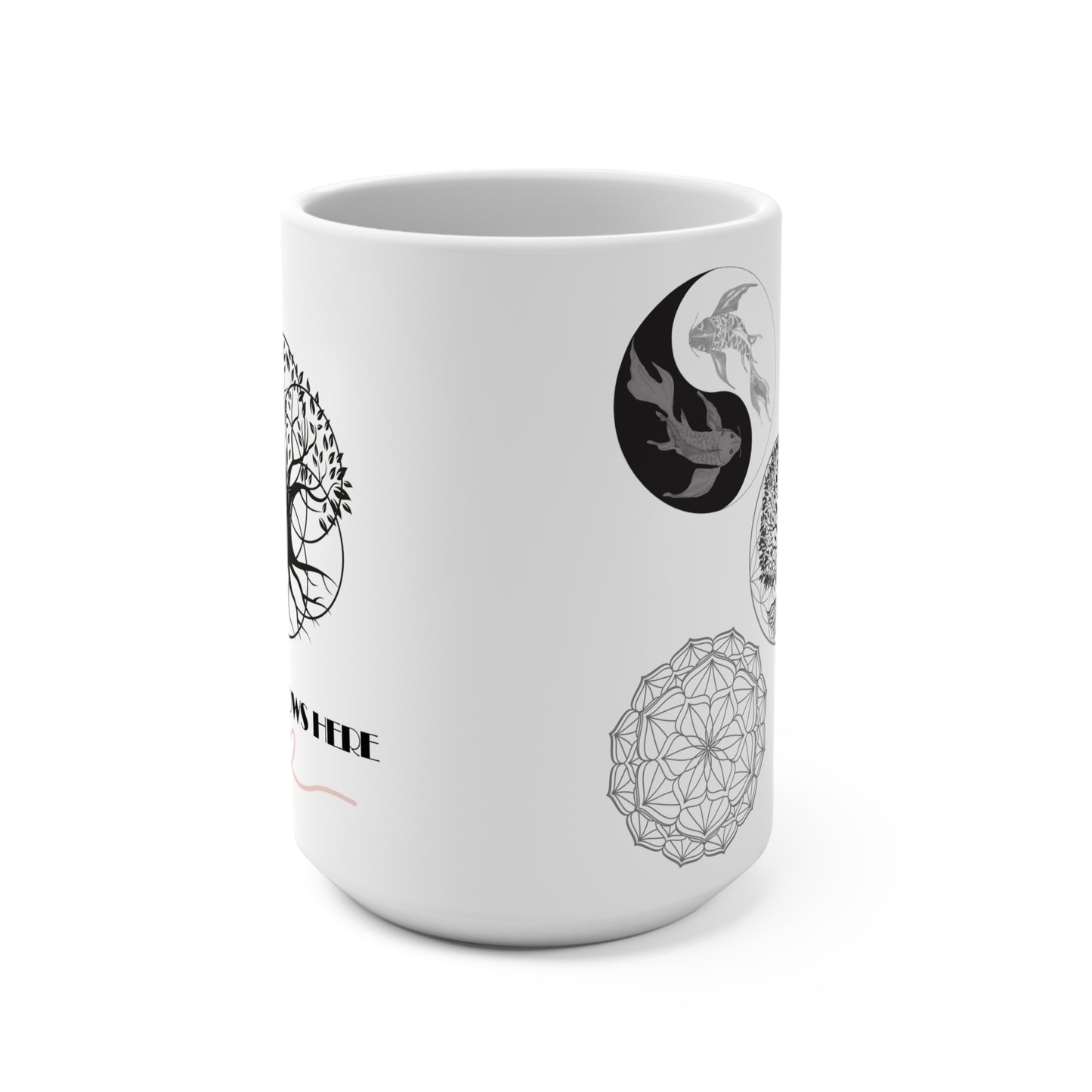 Love Grows Here - Tree Of Life - Flower of life - Artist Mug - Coffee Mug - Gaia Collective