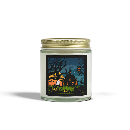 Scented Halloween Candle - Coconut Apricot Wax - Halloween Collective