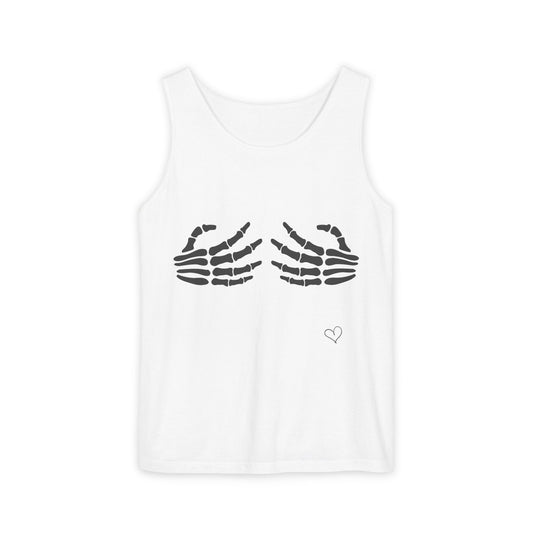 Adult Humor - Skeleton Hand Boob Tank Top - Halloween Collective - Her Collective