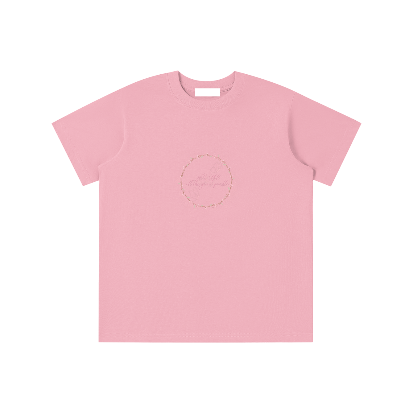 Faith Based Apparel,Girls T-Shirt,Daily Casual,Bible Verse,Moderate Thickness,Pure Cotton,Basics,Essentials T-Shirts,Motivational T-Shirt,Loose Fit