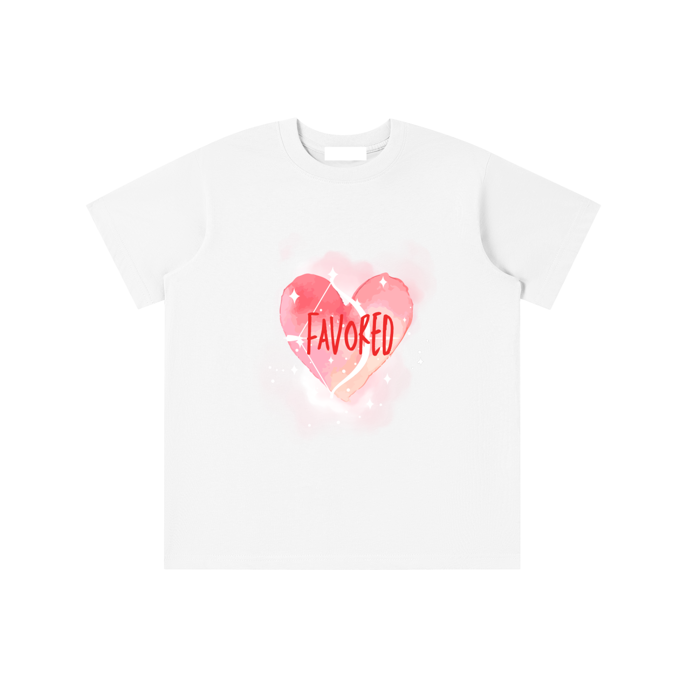 Girls T-Shirt,Graphic T-Shirt,Faith Based Apparel,Pure Cotton,Childrens Essentials,Daily Casual,Heart,Loose Fit,Moderate Thickness,School