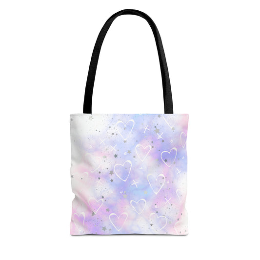 Starkissed Heart Galaxy Tote Bag