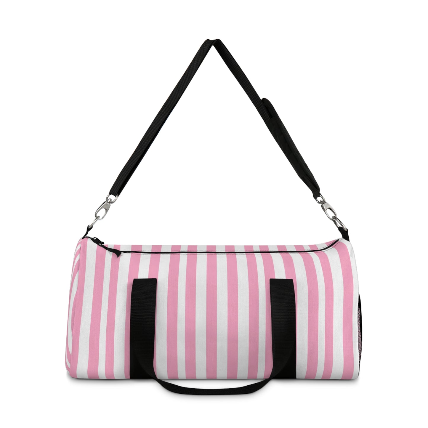 Pink Stripes Duffel Bag