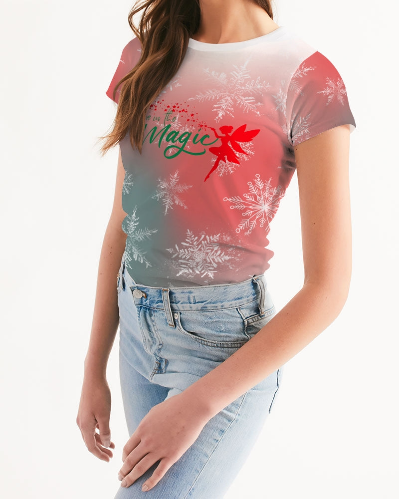 Women's Christmas Print Tee - Christmas Collective