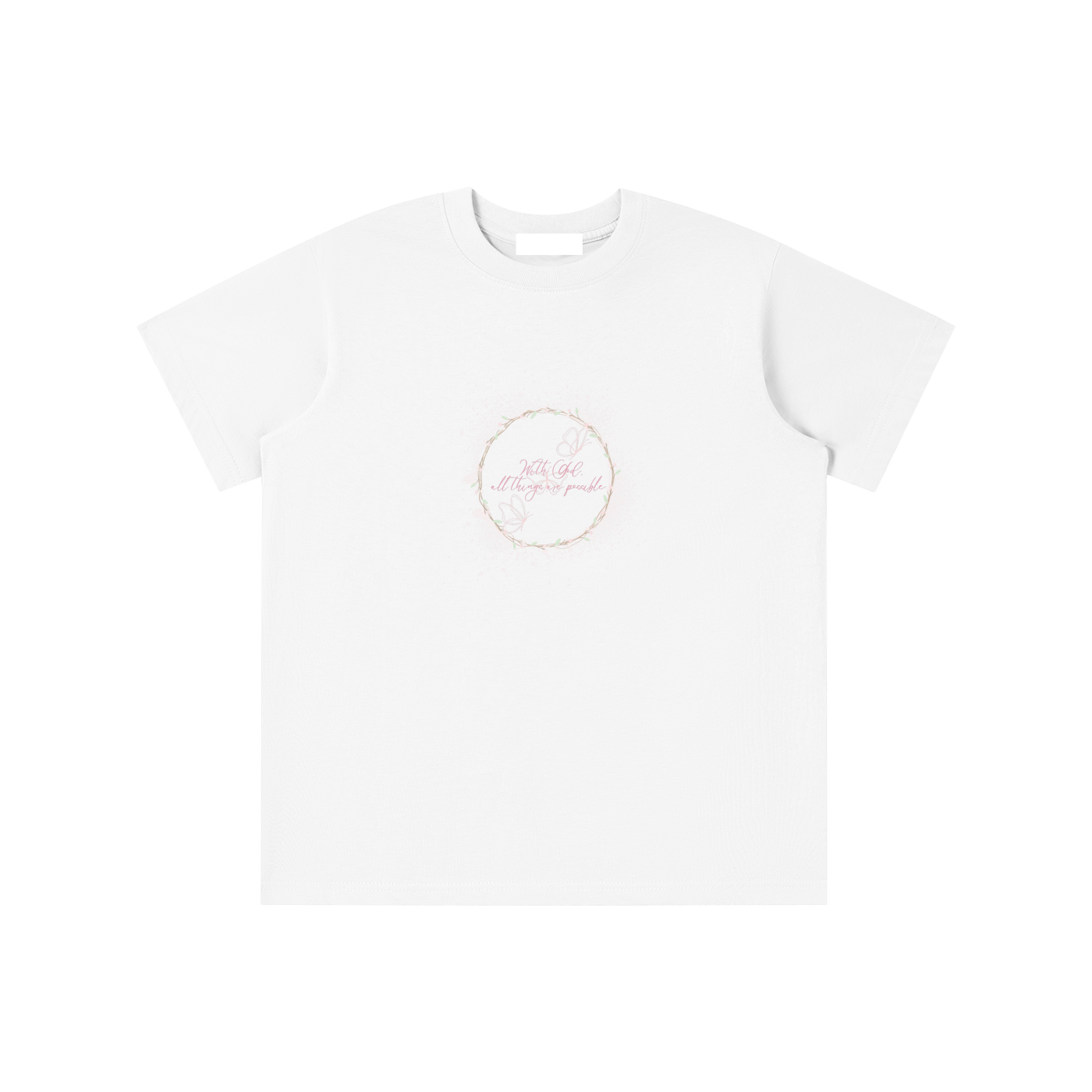 Faith Based Apparel,Girls T-Shirt,Daily Casual,Bible Verse,Moderate Thickness,Pure Cotton,Basics,Essentials T-Shirts,Motivational T-Shirt,Loose Fit