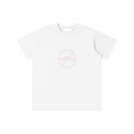 Faith Based Apparel,Girls T-Shirt,Daily Casual,Bible Verse,Moderate Thickness,Pure Cotton,Basics,Essentials T-Shirts,Motivational T-Shirt,Loose Fit