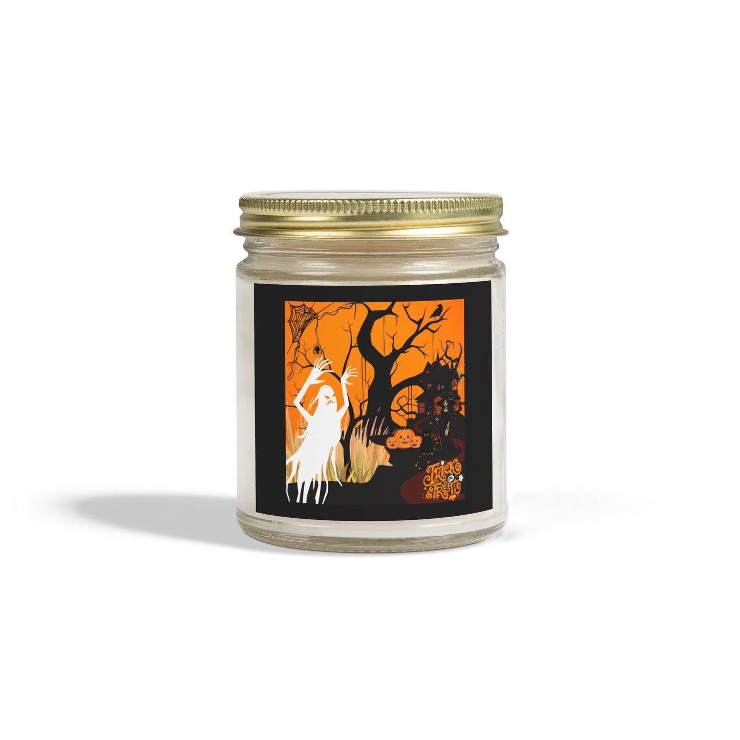 Scented Halloween Candle - Coconut Apricot Wax - Halloween Collective