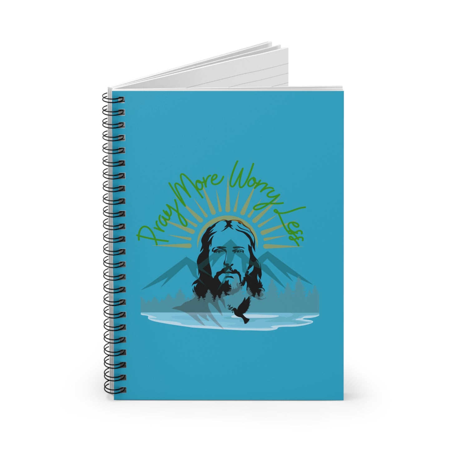 Pray More Worry Less - Spiral Notebook