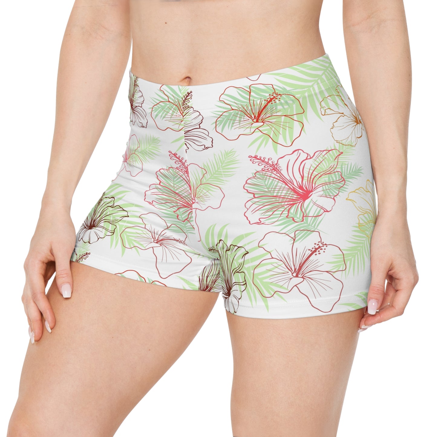 Hibiscus - Set 1 of 2 - Women's Shorts - Sports Collective - Her Collective