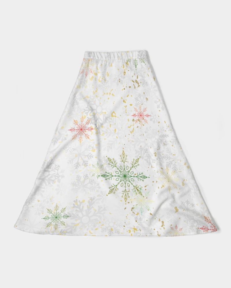 Christmas Women's All-Over Print A-Line Midi Skirt