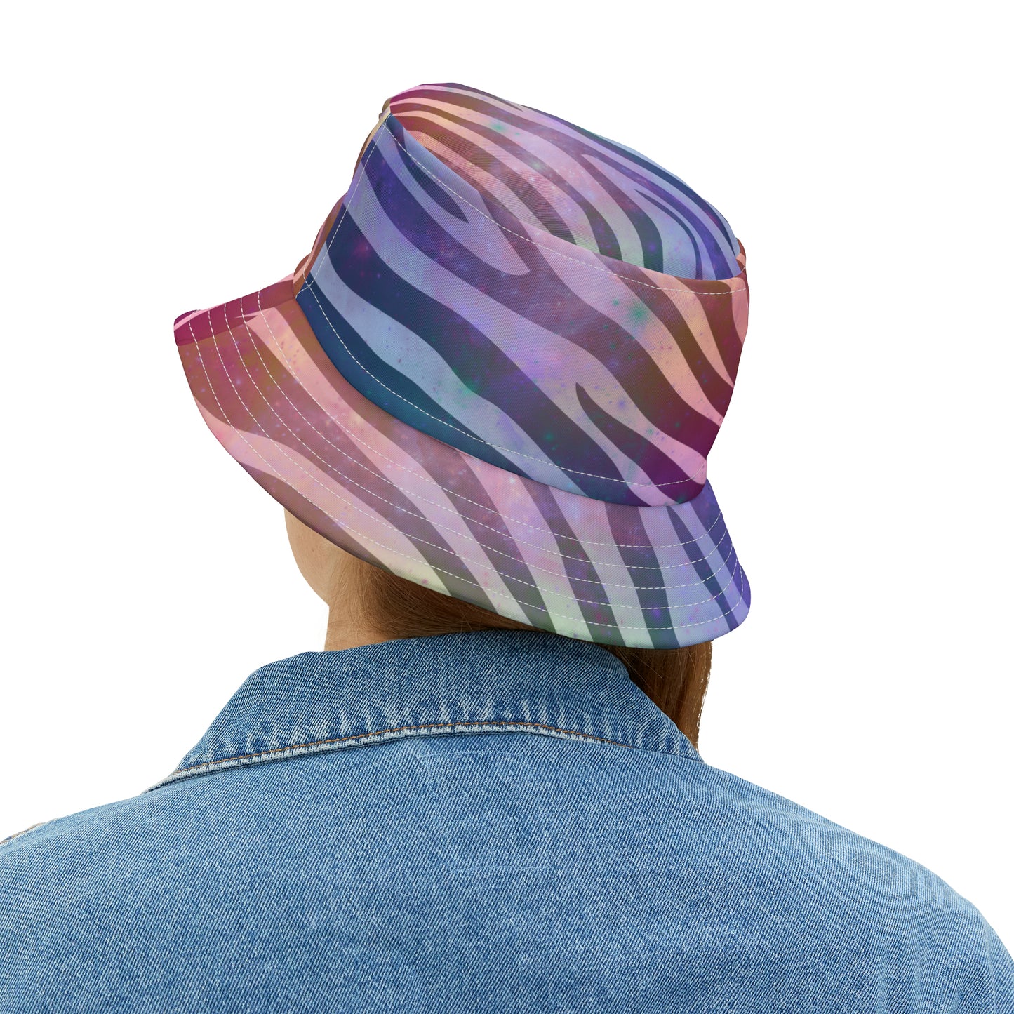 Galaxy Zebra Print Bucket Hat