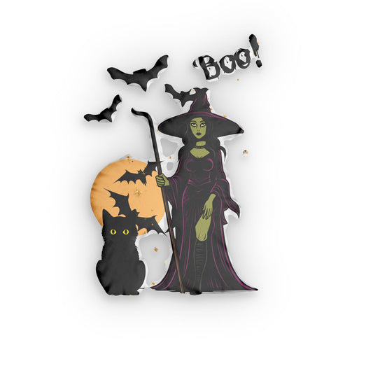 Halloween Pillow - Multi-Piece Pillow Set - Witch and Bat Pillows