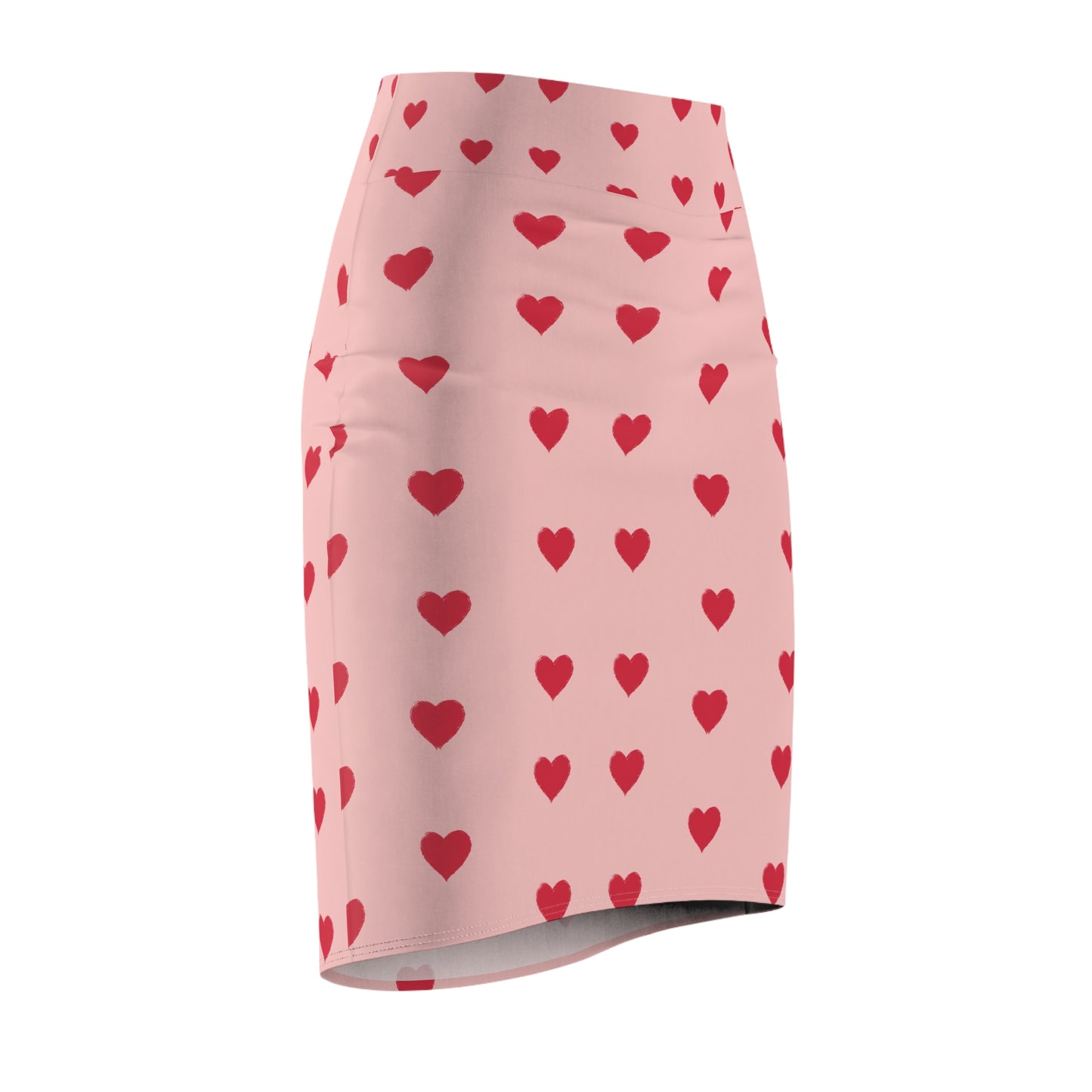 Red Hearts Womans' Skirt - Valentines Day Collective