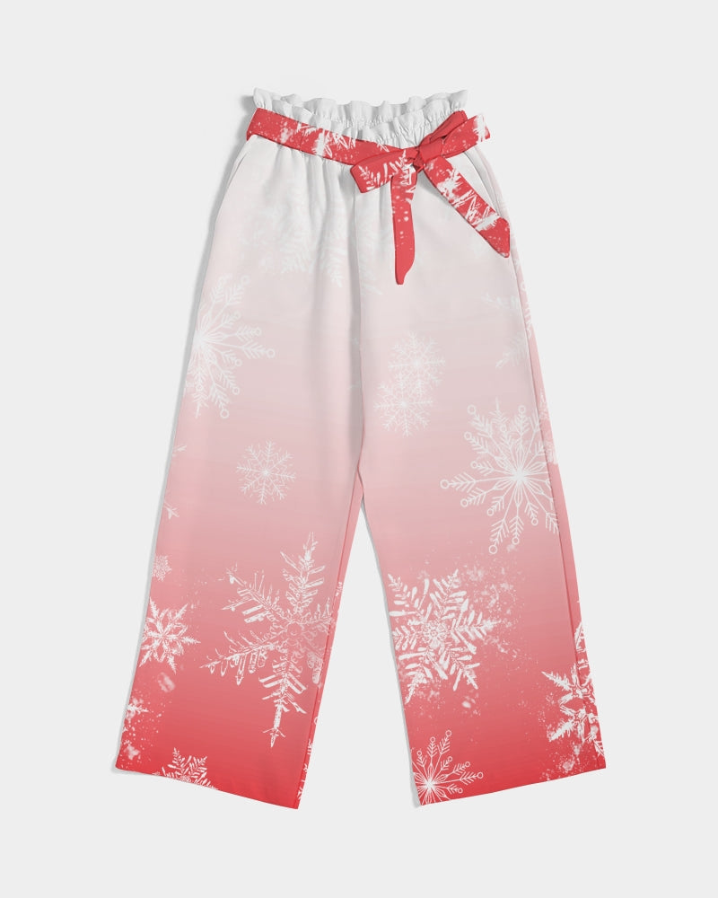 Women's High-Rise Wide Leg Pants - Classy Christmas Set