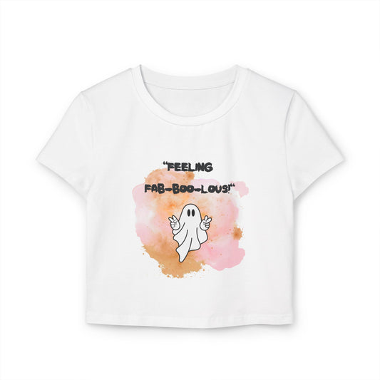 Halloween Baby Tee - Faboolous - Graphic T - Women's Baby Tee - Halloween Collective - Her Collective