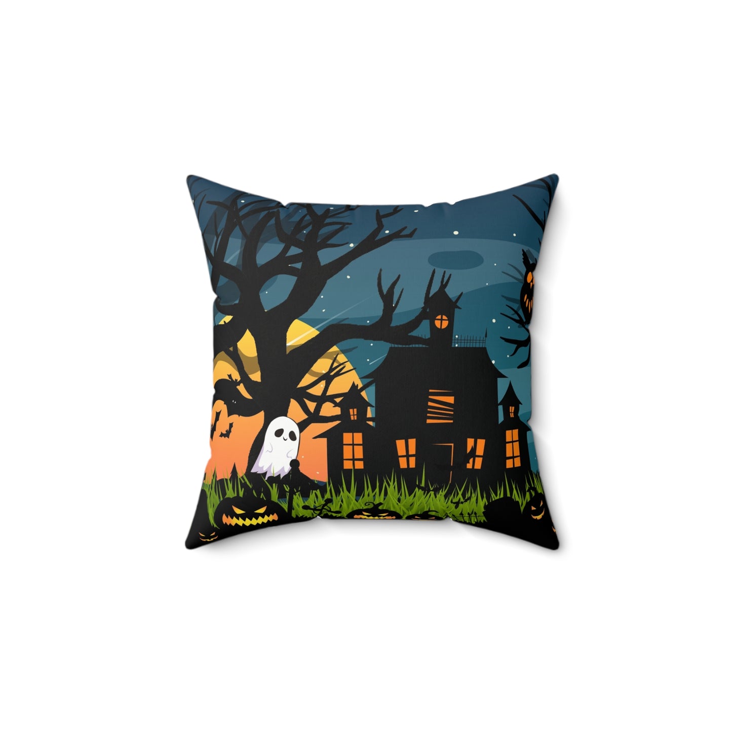 Halloween Decor - Halloween Pillow -  Polyester Square Pillow - Halloween Collective