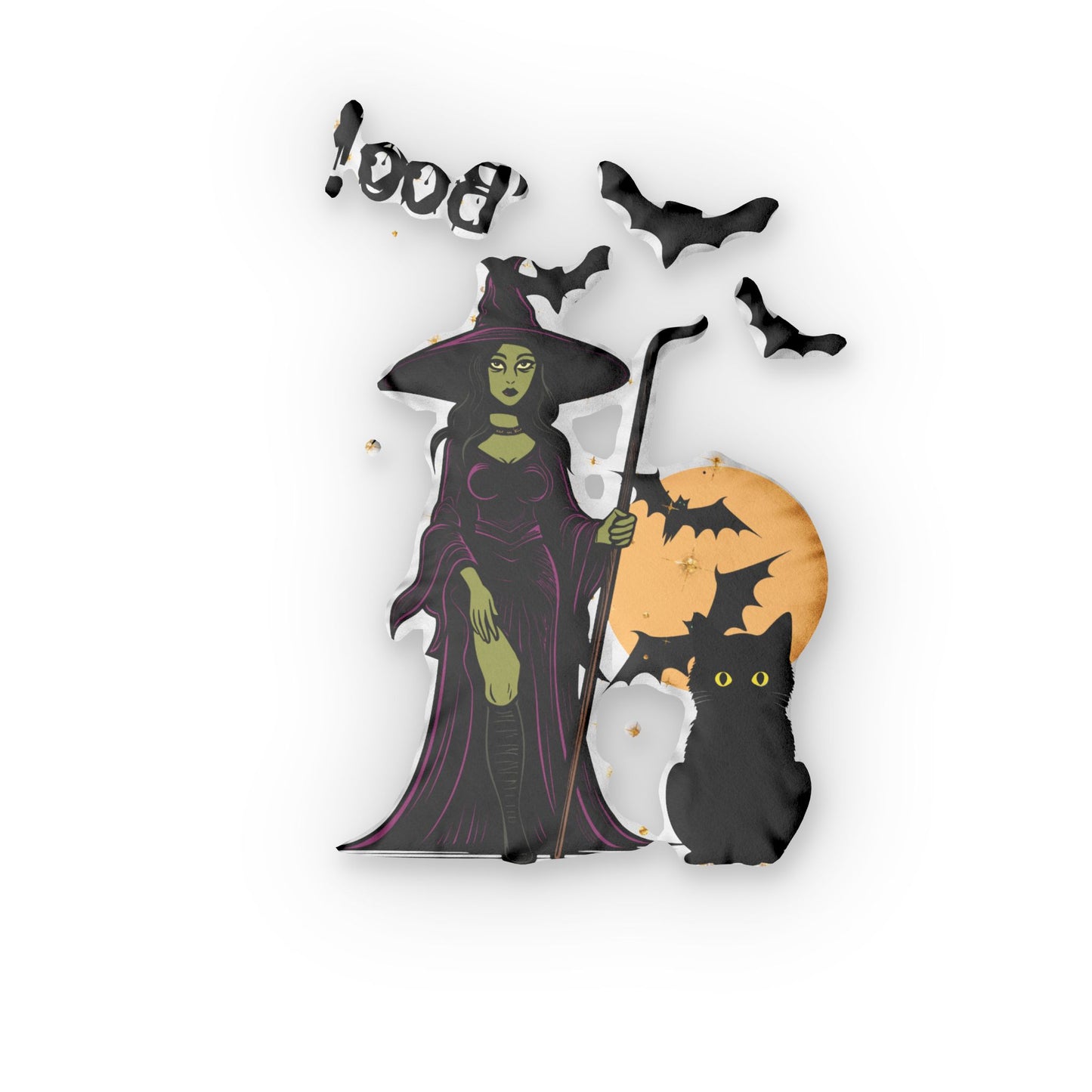 Halloween Pillow - Multi-Piece Pillow Set - Witch and Bat Pillows