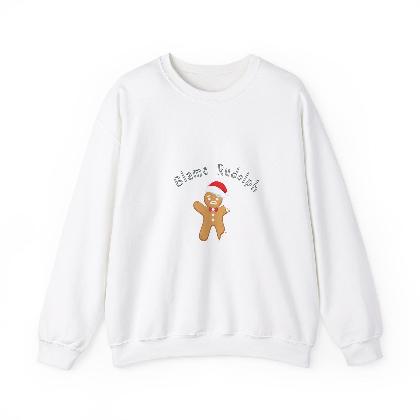 Christmas Sweater - Blame Rodolph - Women's Crewneck Sweatshirt