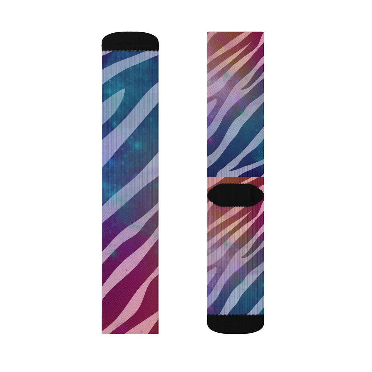 Unisex Zebra Galaxy Socks