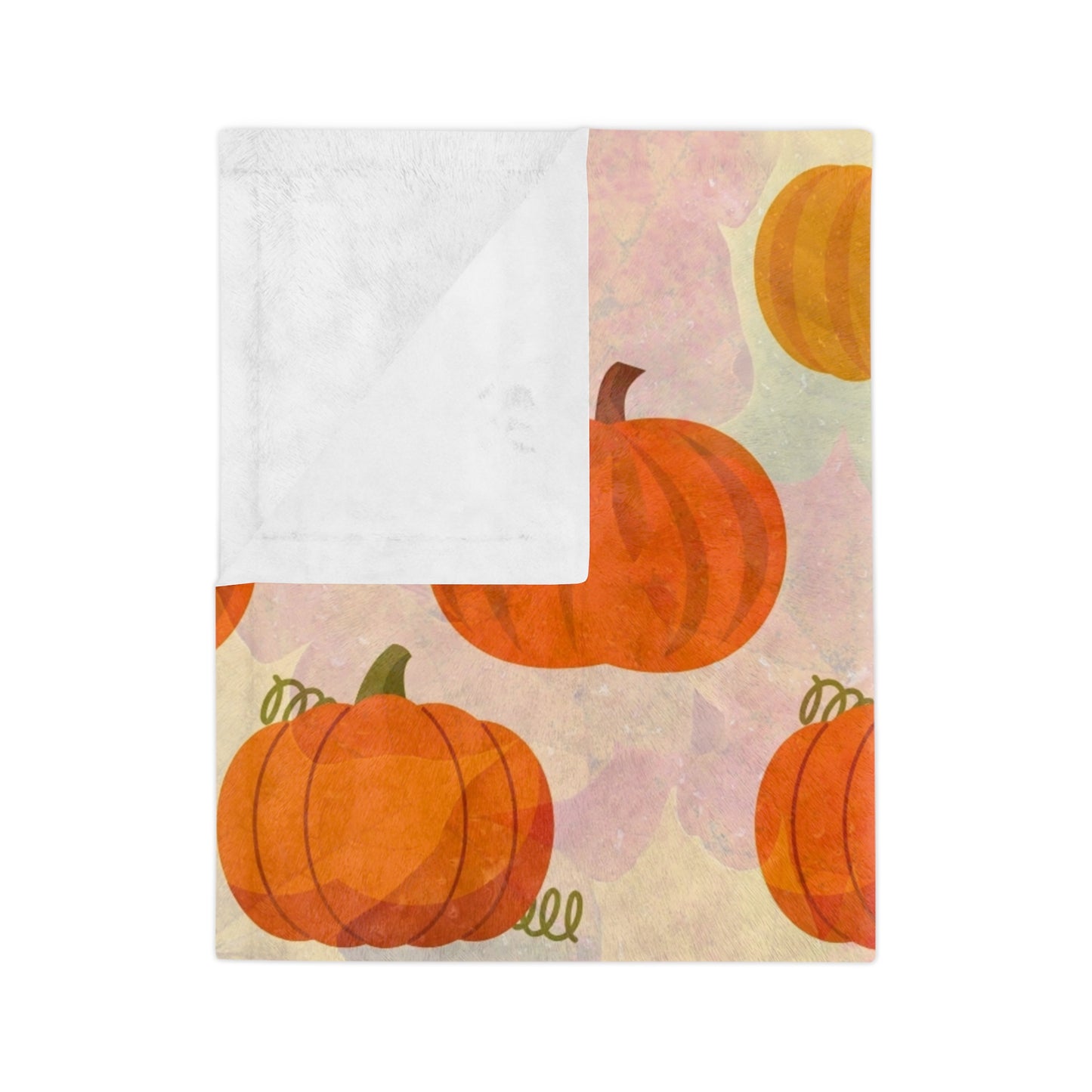 Pumpkin Blanket - Velveteen Plush Blanket - Seasonal - Fall Collective