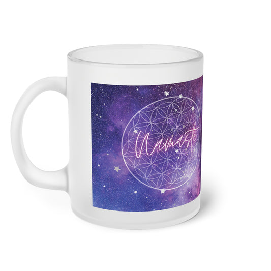 Mug - Sacred Geometry Flower of Life Galaxy Skrews - Frosted Mug