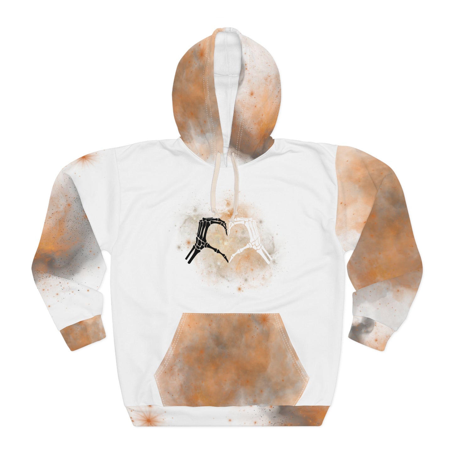 Mens Pullover - Women's Pullover - Halloween Hoodie - Galaxy Hoodie - Skeleton Hearts - Galaxy - Halloween Collective - Galactic Collective