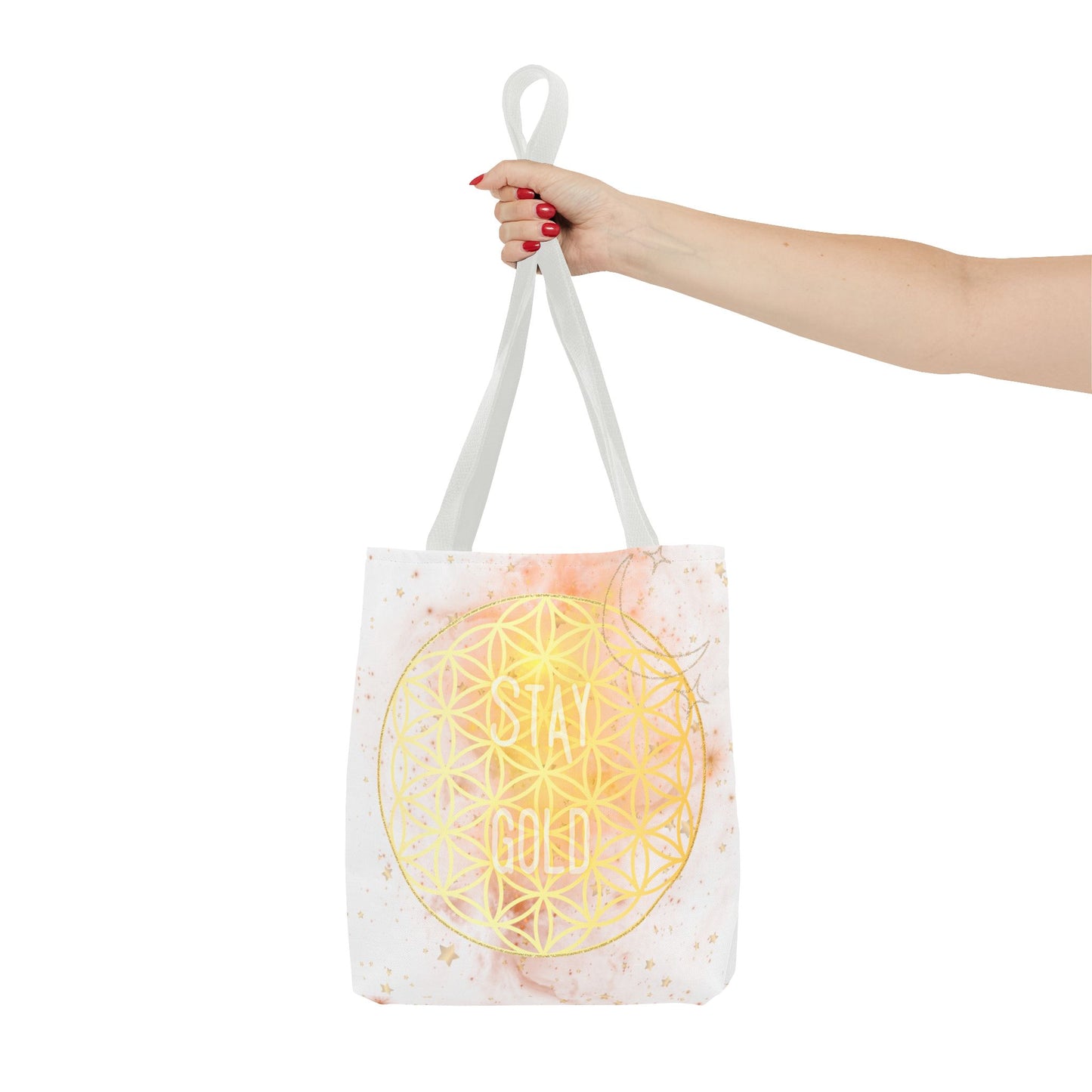 Stay Gold - Flower of Life Tote Bag