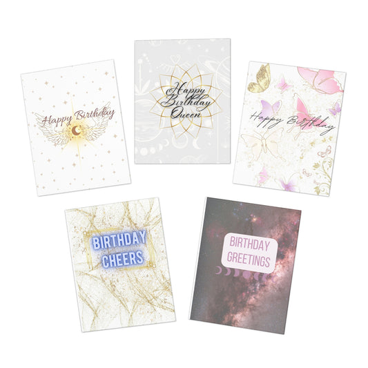 Multi-Design For Her Birthday Cards (5-pack)