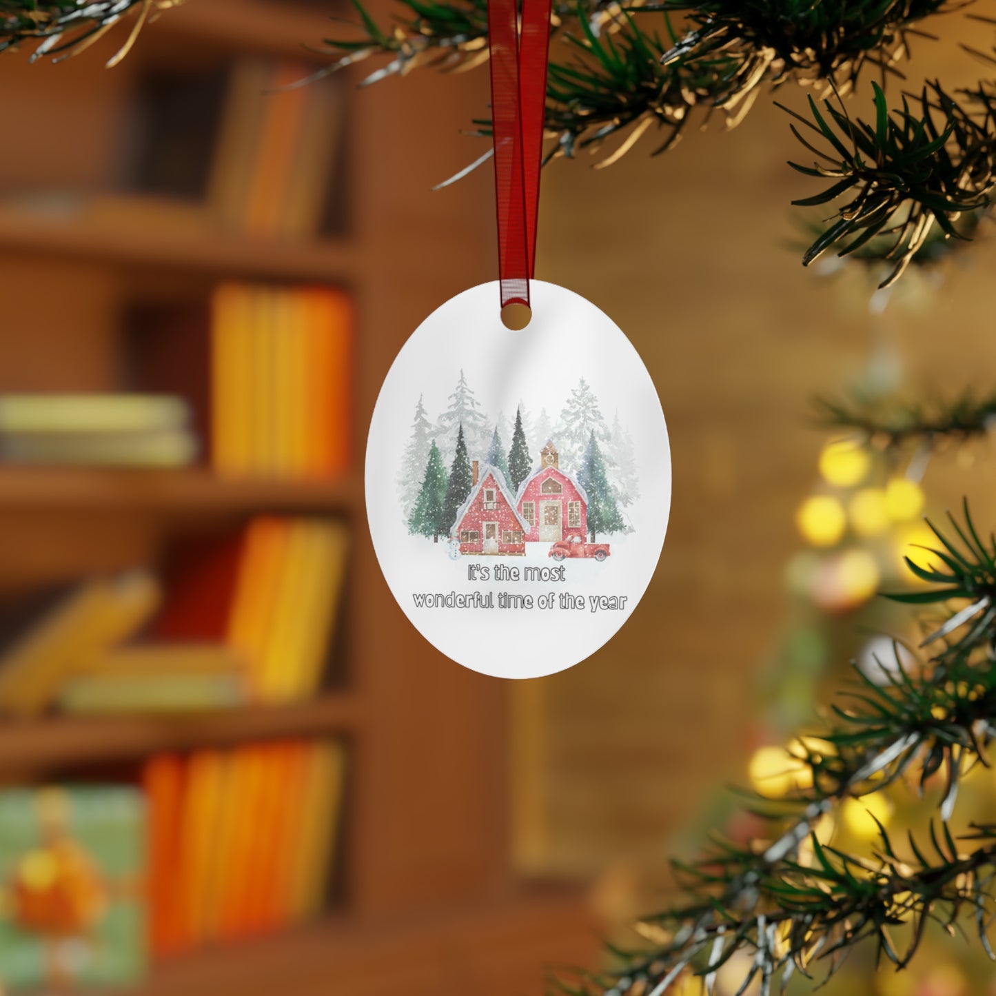 Metal Ornament - Christmas Ornaments - It's The Most Wonderful Time Of The Year