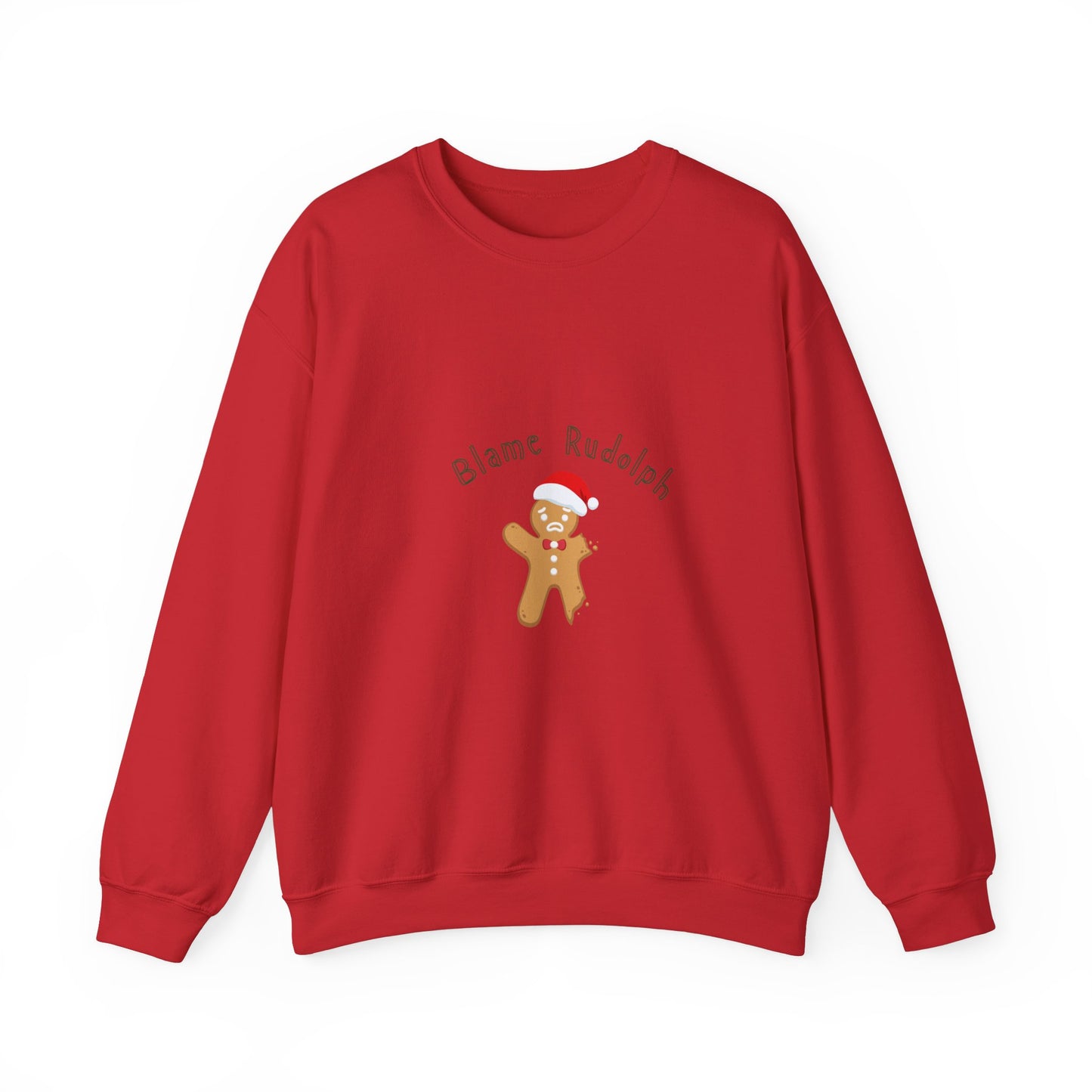 Christmas Sweater - Blame Rodolph - Women's Crewneck Sweatshirt