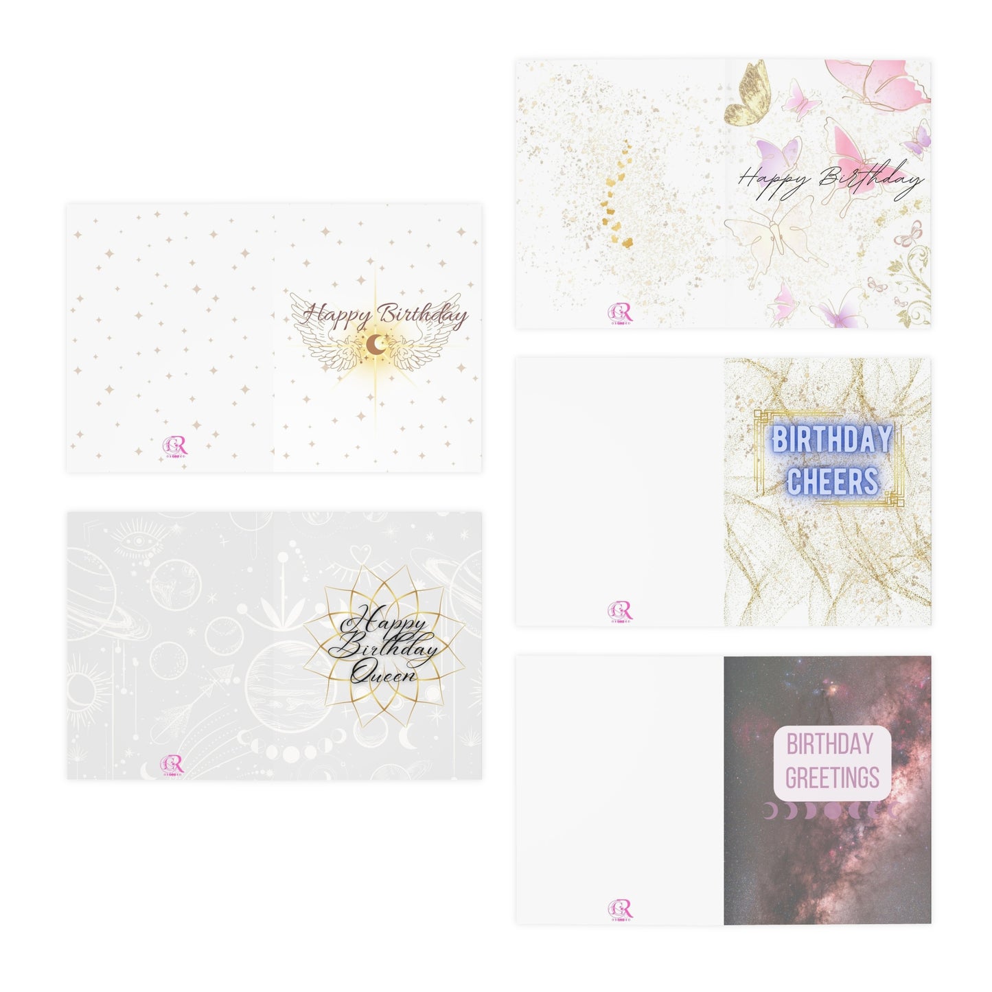 Multi-Design For Her Birthday Cards (5-pack)